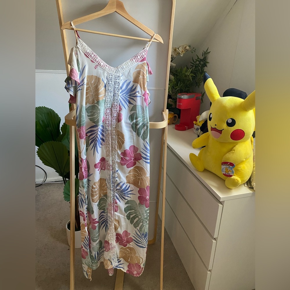 Palm Tree Cover Up/ Duster